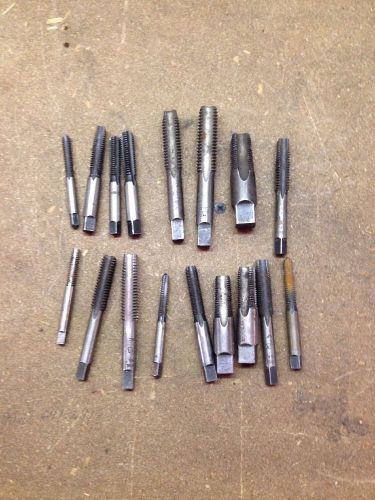 LOT: Assorted Tap - Machinist Tooling 17 Morse Pieces - Vintage - Barn Find