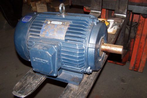 NEW LEESON 10 HP AC ELECTRIC MOTOR 208-230/460 VAC 1750 RPM 215T FRAME 3 ?
