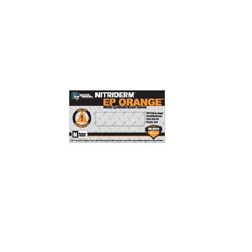 NitriDerm® EP Orange Powder-Free Nitrile Gloves - Size XXL. 100