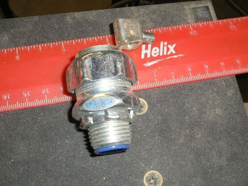 THOMAS &amp; BETTS 5332GR Flexible Conduit Connector, 1/2 In