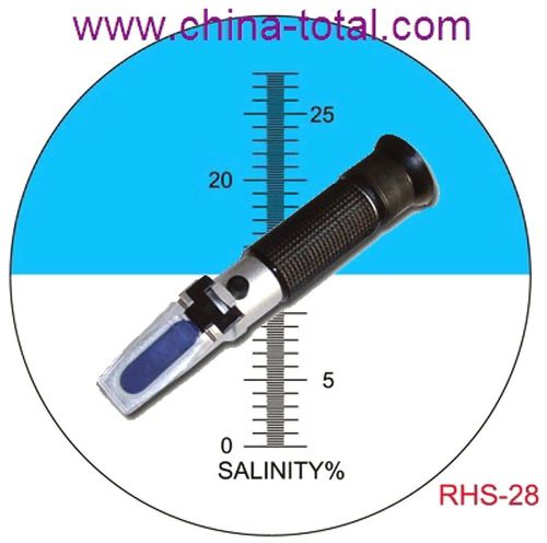 Salinity refractometer 0~28% atc, salt water in brine prepared food solution for sale