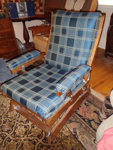 Antique Chair J. Foot &amp; Son Adjustable Rest Exam English Tiger Oak Nickel