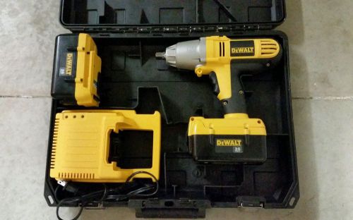 Dewalt dc800kl, 36v,1/2&#034; drive, cordless impact wrench, complete kit with case for sale