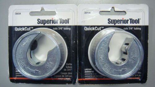 2 Superior Tool Quick Cut Tubing Cutter New in Box