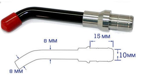 10XDental Optical Fiber Curing Light Guide Rod Tip Glass LED Tip 10mm 15mm