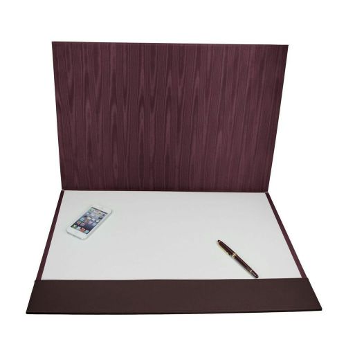 LUCRIN - 2-part writing pad 18.5 x 13.8 inches - Smooth Cow Leather - Burgundy