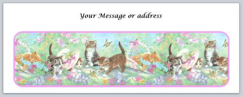 30 Personalized Return Address Labels Cats Buy 3 get 1 free (ct229)