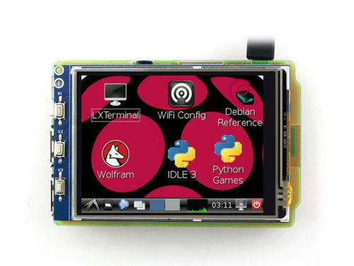 New 3.2&#034; TFT LCD Module Touch Screen Display Monitor For Raspberry Pi B+ B Board