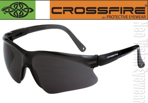 Crossfire Viper Smoke Lens Safety Glasses Sun Motorcycle Shooting Z87+