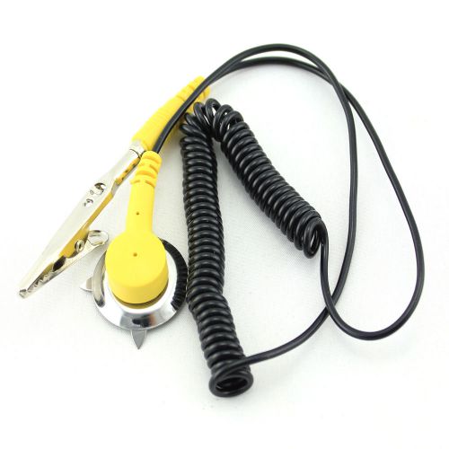 5pcs esd alligator clip anti static coiled cord ground cable grounding buckle for sale