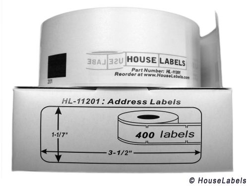 1 roll of dk-11201 brother-compatible address labels [bpa free] for sale