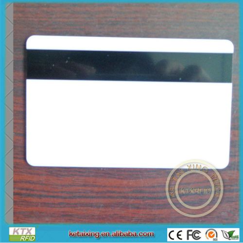 Pvc hi-co magnetic stripe blank card 3 tracks  printable 200pcs/lot for sale