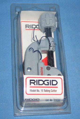 RIDGID #15 Tubing Cutter 32920 3/16&#034; to 1 1/8&#034; - New Old Stock - FREE SHIPPING