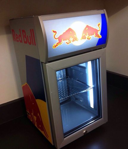 Red Bull baby cooler Mini refrigerator countertop RBI-BC2 LED Lockable** NEW**