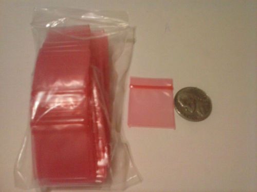 200  Pink   Mini Bags Ziplock Baggies  1&#034; x 1&#034;