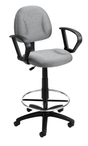 Boss Office Products Height Adjustable Drafting Stool with Footring
