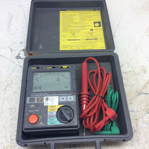 (1) kyoritsu 3125 high voltage insulation tester can 50731 for sale