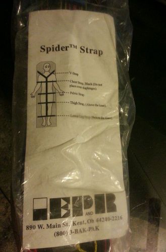 Brand New Spineboard 10 Point Reflective Color Coded Spider Strap System