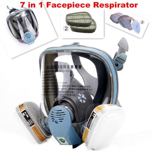 New 7 in 1 Suit Paint Spraying 3M 6800 Gas Mask Full Face Facepiece Respirator