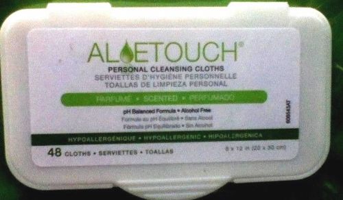 New -aloe touch personal large disposable  wash cloths - 4 packages -192 cloths for sale