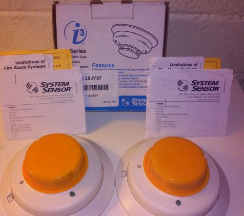 LOT of 3 System Sensor 2w-b Smoke photoelectric Detectors