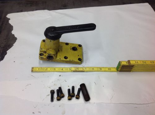 Enerpac Hydraulic Pump Mount Control Directional Valve. USED