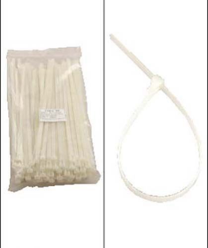 200 Pack Pcs White 12&#034; Inch Wire Management Releasable Nylon Tie Cable Zip Ties