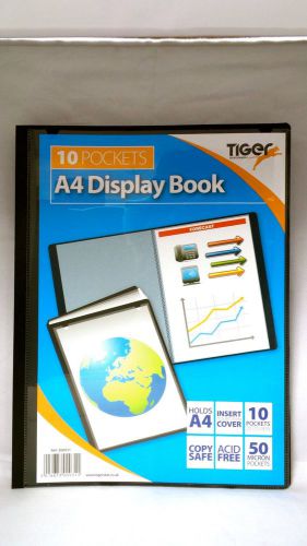 Premium Quality Presentation Display Book Folder Black In A4 SIZE 10 Pocket