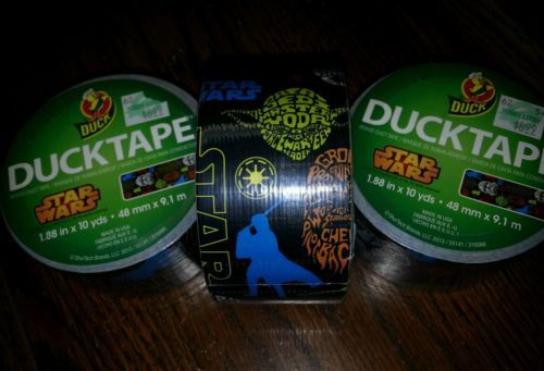 3 ROLLS - Duck Brand 281974 Star Wars Licensed Duct Tape 1.88 Inches by 10 Yards