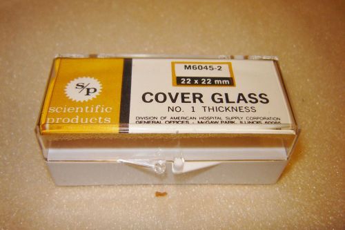 1 Ounce Scientific Products Cover Glass No. 1 Thickness 22 x 22 mm M6045-2