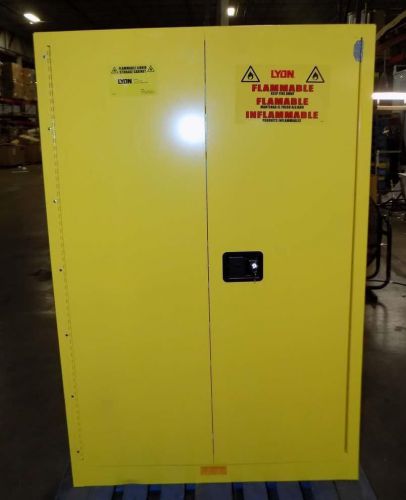 Lyon flammable liquid cabinets 45 gallon capacity for sale