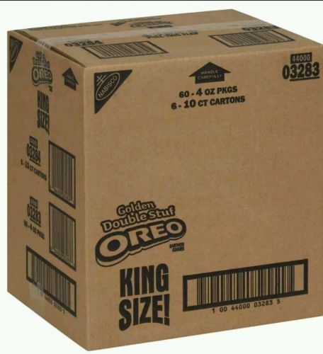 Oreo Golden Double Stuf Cookie, 4 Ounce - 60 per case. Aug expiration. Chocolate