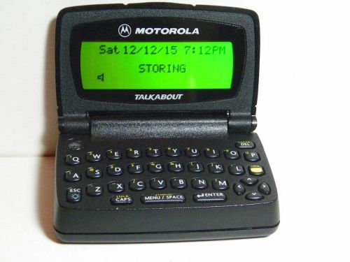 MOTOROLA T900-2WAY TALKABOUT KEYBOARD PAGER WITH HOLSTER