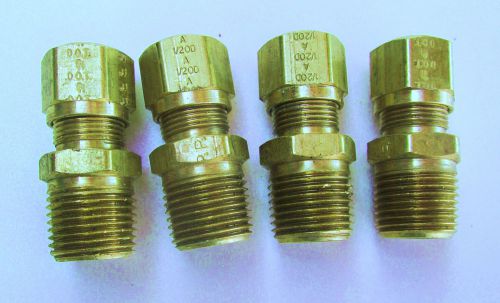 Brass d. o. t. dot d o t compression adapter 1/2&#034; n.p.t. x 1/2&#034; o.d. tubing for sale