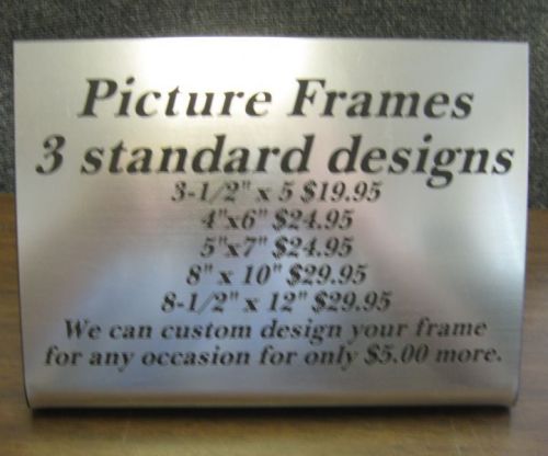 Desk or Counter top easel informational signs 5&#034; X 7&#034;