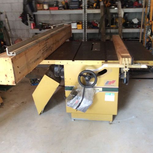Powermatic 66 table saw with cast iron table extension 5 hp 3  phase 12 in blade for sale