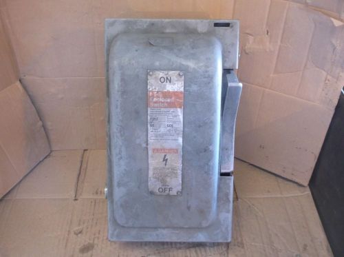 Ite gould 60 amp 600 volt fusible disconnect switch f352 for sale