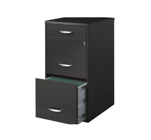 Steel 3 Drawer Filing Cabinet X File Cabinet Shelf Flat Storage Lateral Vertical