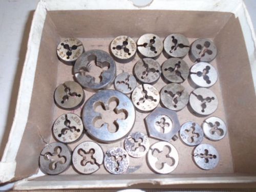 MACHINIST TOOLS LATHE MILL Machinist Lot of Tap Tapping Thread Dies Die