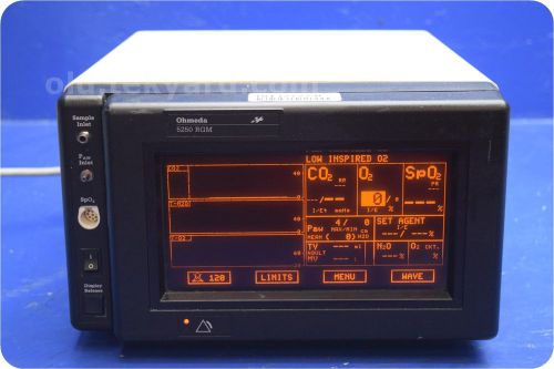 Datex ohmeda 5250 rgm 6051-0000-027 anesthesia gas monitor @ (132722) for sale