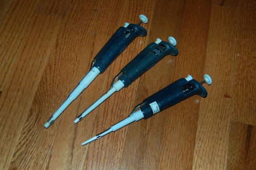 Gilson Pipetman Pipette Pipettor set pipet variable 3