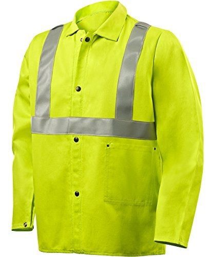 Steiner 1070RS-3X Weld Lite 9 oz Fire Resistant Cotton Lime Green Jacket with