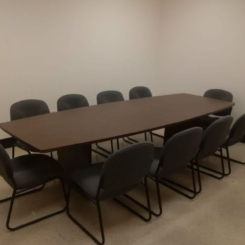 Conference Table &amp; 10 Chairs LOT Used Office Backroom Store Fixtures LIQUIDATION