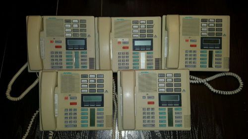 Lot of 5 vintage six line Meridian office / business phone