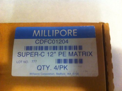 Qty 4 millipore super c  12&#034; replacement filters nos for sale