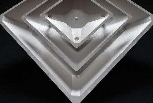 EcoAir Plastic HVAC Air Diffuser 2&#039; x 2&#039; Suspended Ceiling