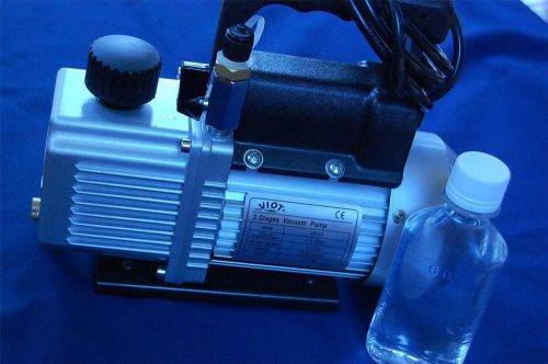 2-stage high performance rotary vane deep vacuum pump 2cfm check valve hvac tool for sale