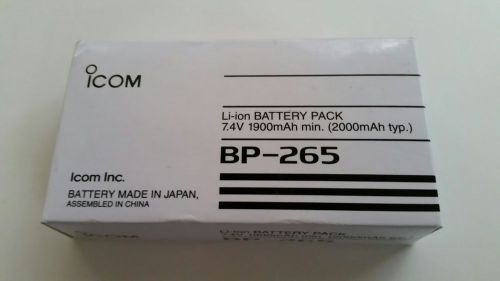 NEW OEM ICOM BP-265 LI-ION BATTERY FOR F3001 F4001 F4101D F3101D RADIOS BP265