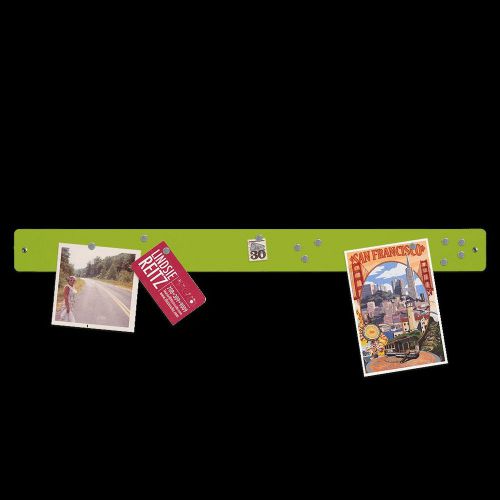 Three By Three Seattle Magnetic Strip Bulletin Board, Spring Green (31188)Strong