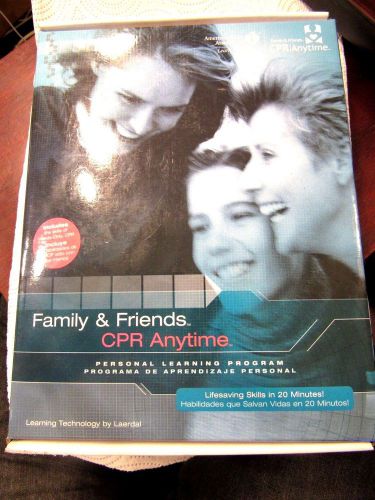New CPR Anytime Learning Program Mini Anne Skills Practice DVD Manikin Kit AHA